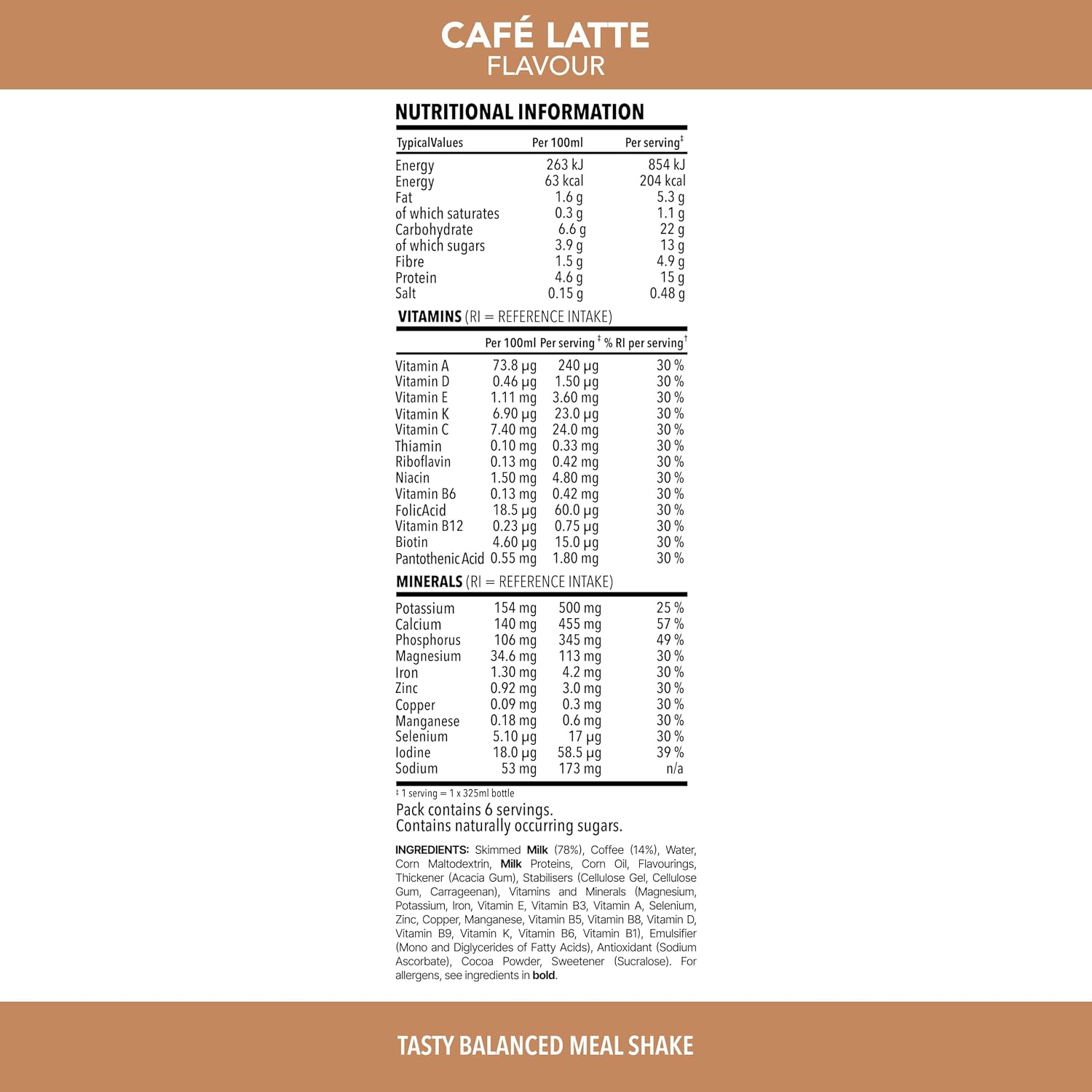 SlimFast Café Latte Protein Shake