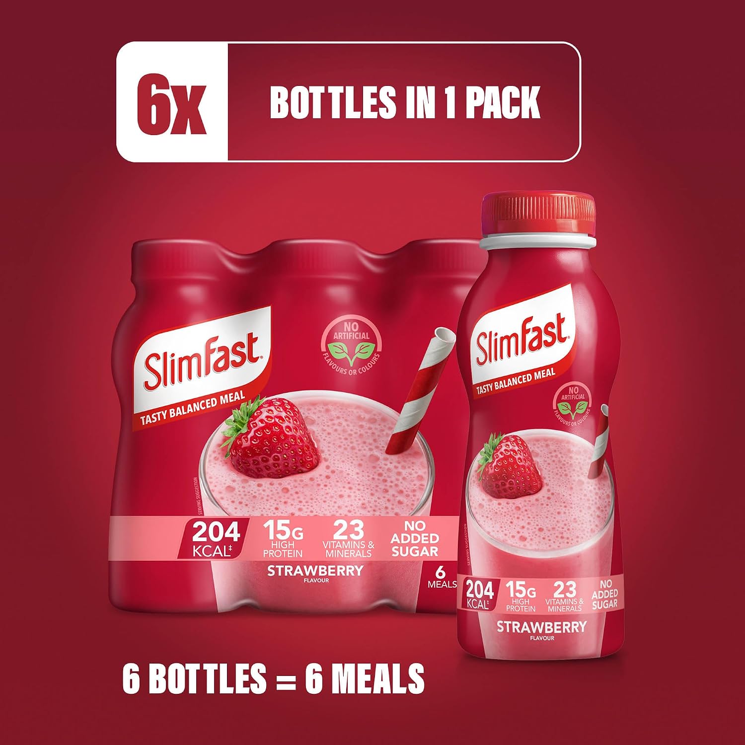 SlimFast Strawberry Protein Meal Shake