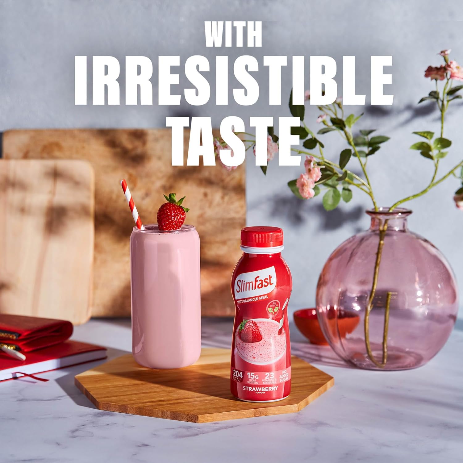 SlimFast Strawberry Protein Meal Shake